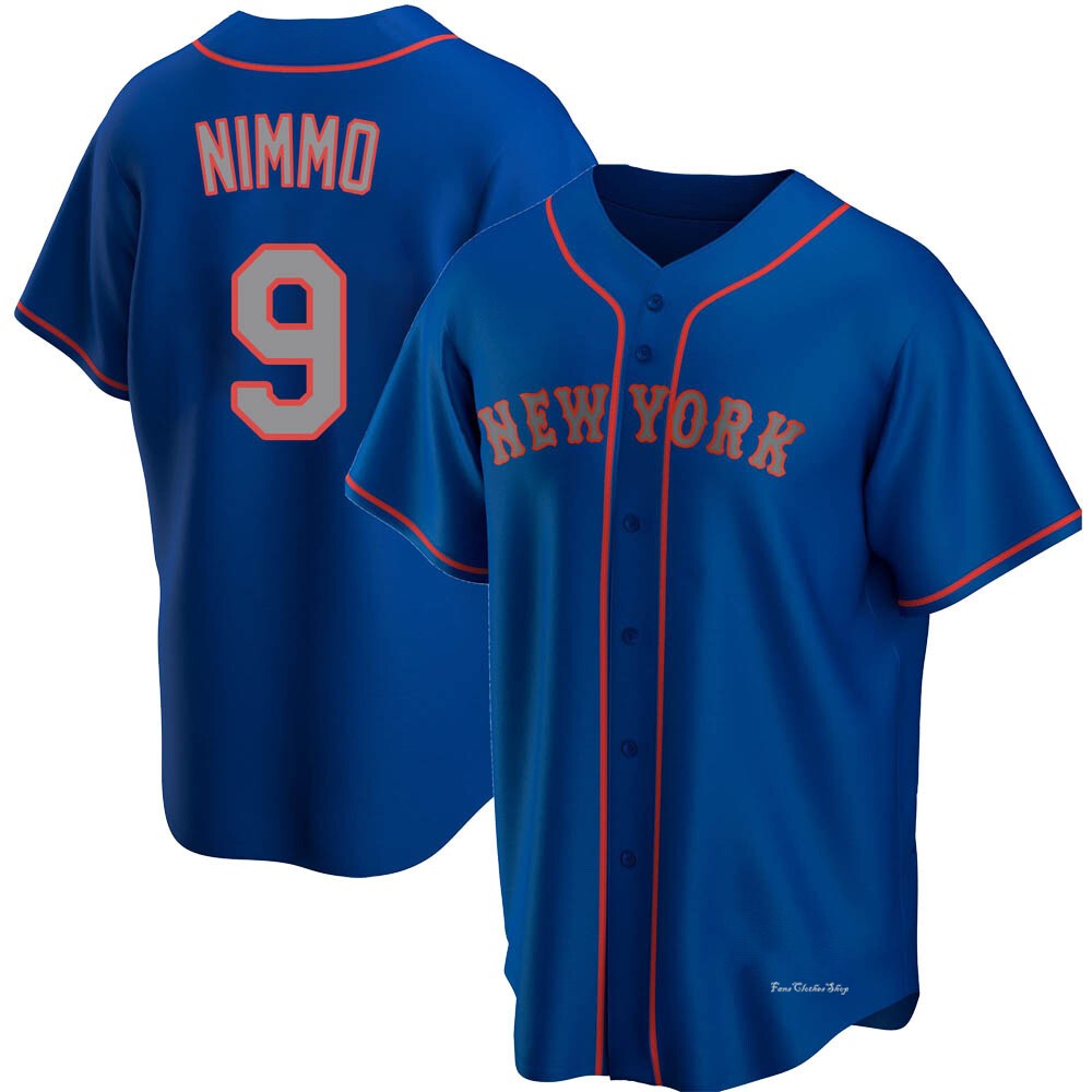 Men's Brandon Nimmo New York Mets Replica Royal Alternate Road Jersey