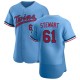 Men's Brock Stewart Minnesota Twins Authentic Light Blue Alternate Jersey