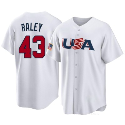 Men's Brooks Raley New York Mets Replica White USA Baseball 2023 World Baseball Classic Jersey