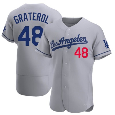 Men's Brusdar Graterol Los Angeles Dodgers Authentic Gray Away Jersey