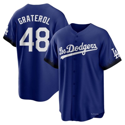 Men's Brusdar Graterol Los Angeles Dodgers Replica Royal 2021 City Connect Jersey
