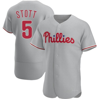 Men's Bryson Stott Philadelphia Phillies Authentic Gray Road Jersey