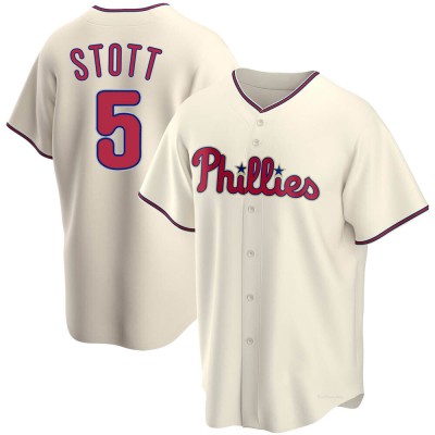 Men's Bryson Stott Philadelphia Phillies Replica Cream Alternate Jersey