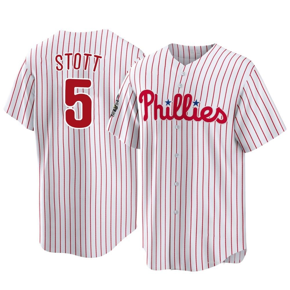 Men's Bryson Stott Philadelphia Phillies Replica White 2022 World Series Home Jersey