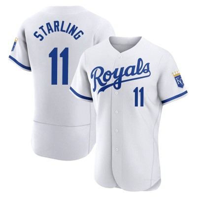 Men's Bubba Starling Kansas City Royals Authentic White 2022 Home Jersey