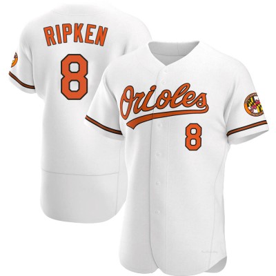 Men's Cal Ripken Baltimore Orioles Authentic White Home Jersey