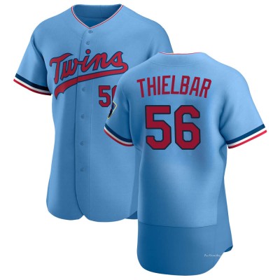 Men's Caleb Thielbar Minnesota Twins Authentic Light Blue Alternate Jersey