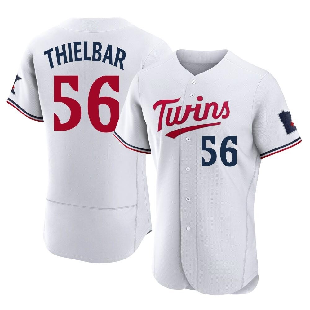 Men's Caleb Thielbar Minnesota Twins Authentic White Home Jersey