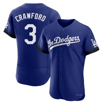 Men's Carl Crawford Los Angeles Dodgers Authentic Royal 2021 City Connect Jersey