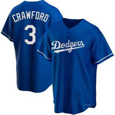 Men's Carl Crawford Los Angeles Dodgers Replica Royal Alternate Jersey