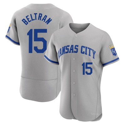 Men's Carlos Beltran Kansas City Royals Authentic Gray 2022 Road Jersey