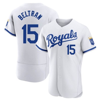 Men's Carlos Beltran Kansas City Royals Authentic White 2022 Home Jersey