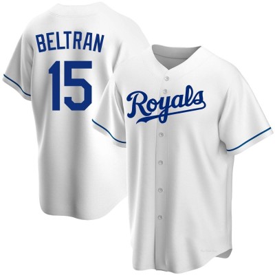 Men's Carlos Beltran Kansas City Royals Replica White Home Jersey