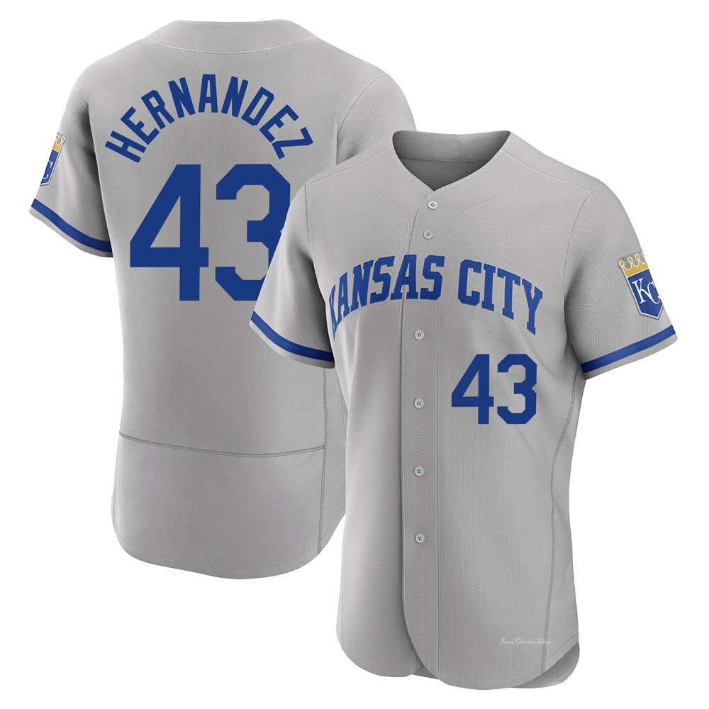 Men's Carlos Hernandez Kansas City Royals Authentic Gray 2022 Road Jersey