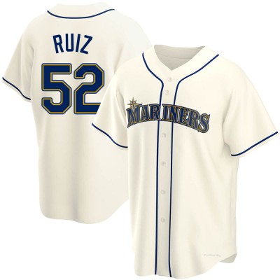 Men's Carlos Ruiz Seattle Mariners Replica Cream Alternate Jersey