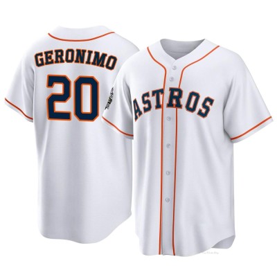 Men's Cesar Geronimo Houston Astros Replica White 2022 World Series Home Jersey