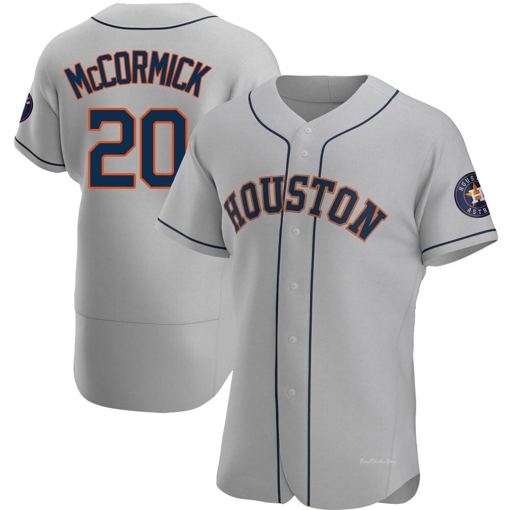 Men's Chas McCormick Houston Astros Authentic Gray Road Jersey