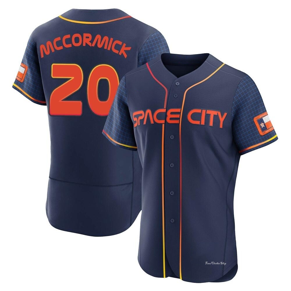 Men's Chas McCormick Houston Astros Authentic Navy 2022 City Connect Jersey