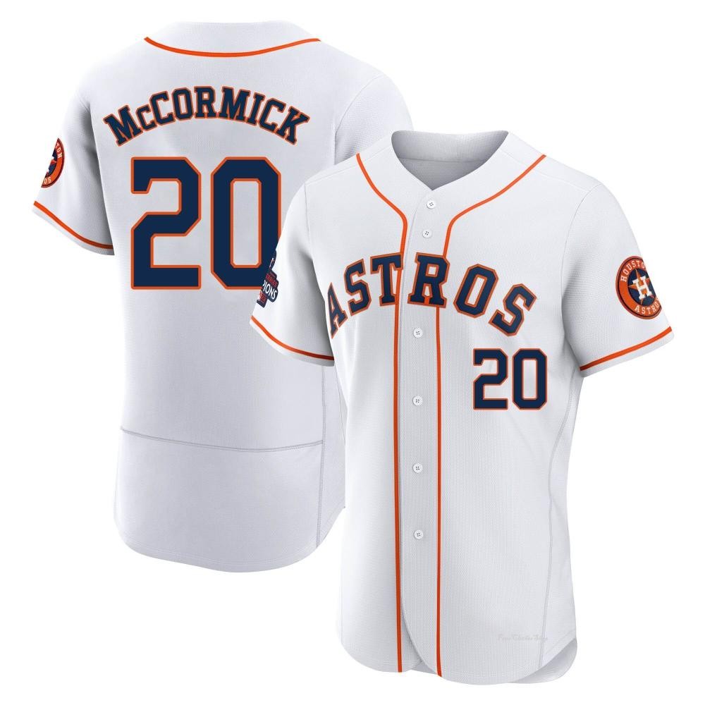Men's Chas McCormick Houston Astros Authentic White 2022 World Series Champions Home Jersey