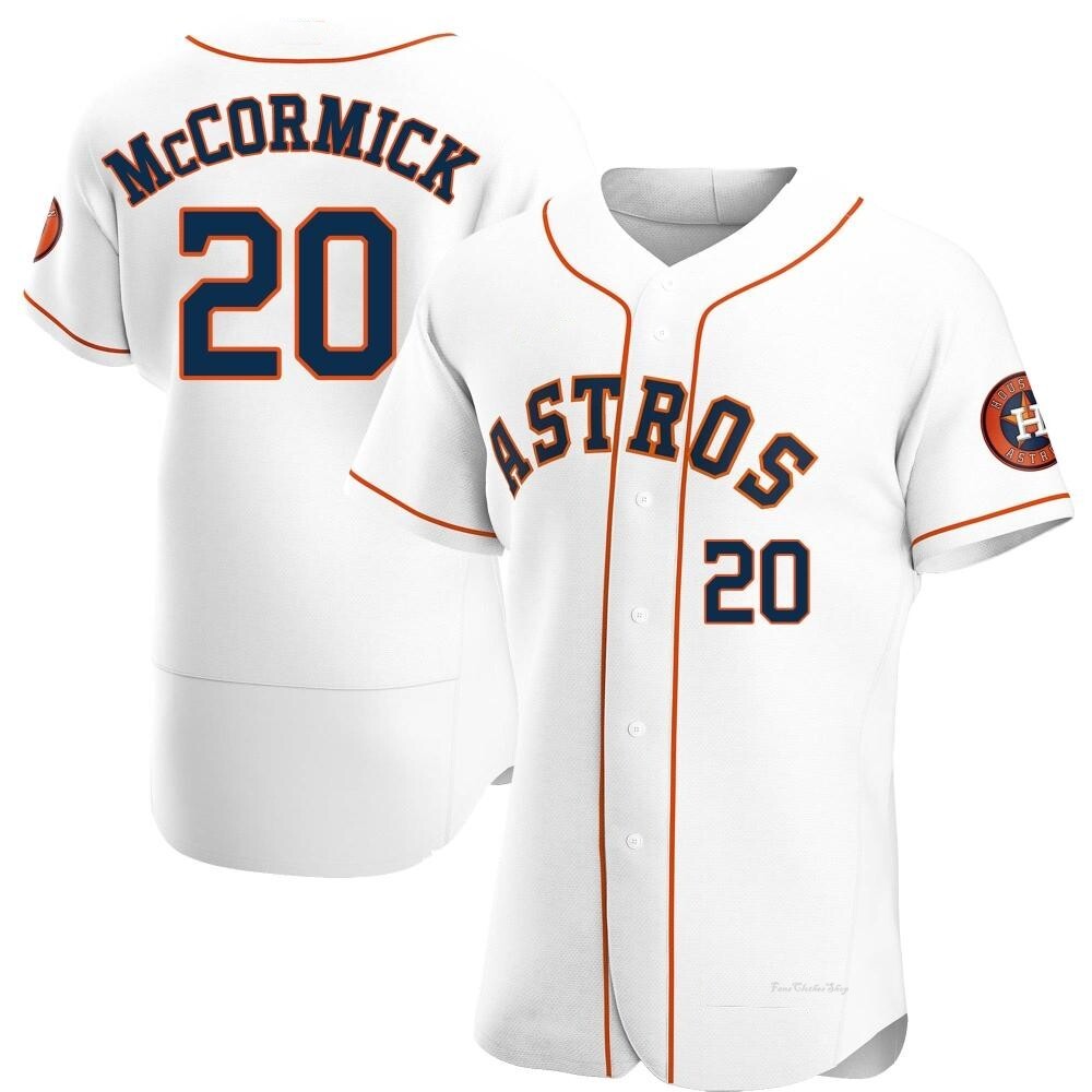 Men's Chas McCormick Houston Astros Authentic White Home Jersey