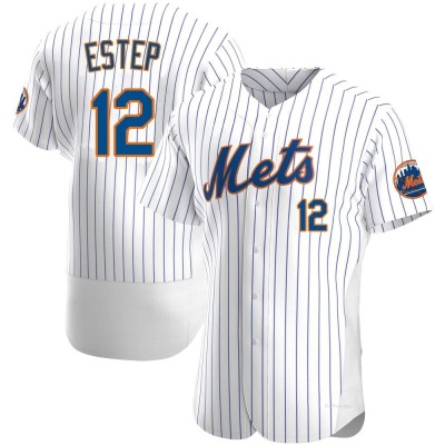 Men's Chase Estep New York Mets Authentic White Home Jersey