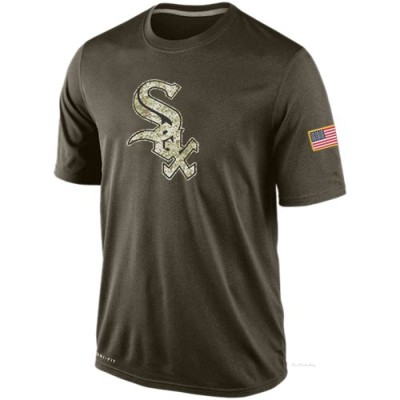 Men's Chicago White Sox Olive Dri-Fit Salute To Service KO Performance T-Shirt