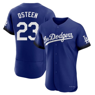 Men's Claude Osteen Los Angeles Dodgers Authentic Royal 2021 City Connect Jersey