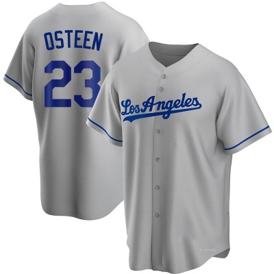 Men's Claude Osteen Los Angeles Dodgers Replica Gray Road Jersey