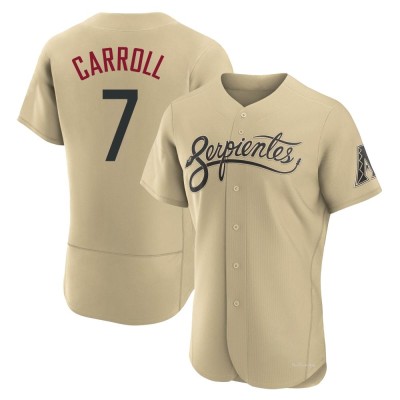 Men's Corbin Carroll Arizona Diamondbacks Authentic Gold 2021 City Connect Jersey