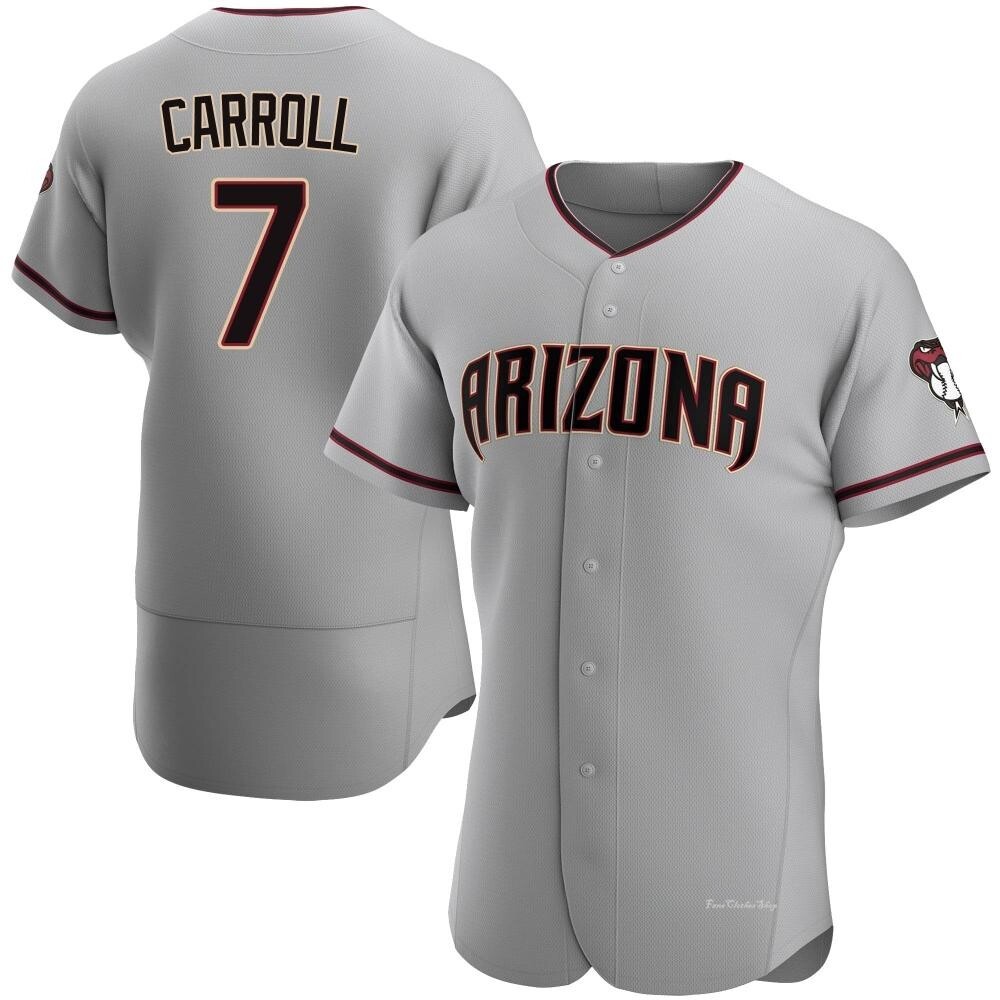 Men's Corbin Carroll Arizona Diamondbacks Authentic Gray Road Jersey