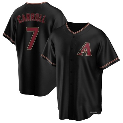 Men's Corbin Carroll Arizona Diamondbacks Replica Black Alternate Jersey
