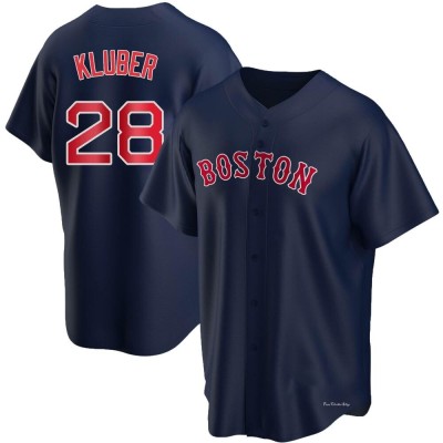 Men's Corey Kluber Boston Red Sox Replica Navy Alternate Jersey