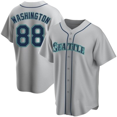 Men's Curtis Washington Seattle Mariners Replica Gray Road Jersey