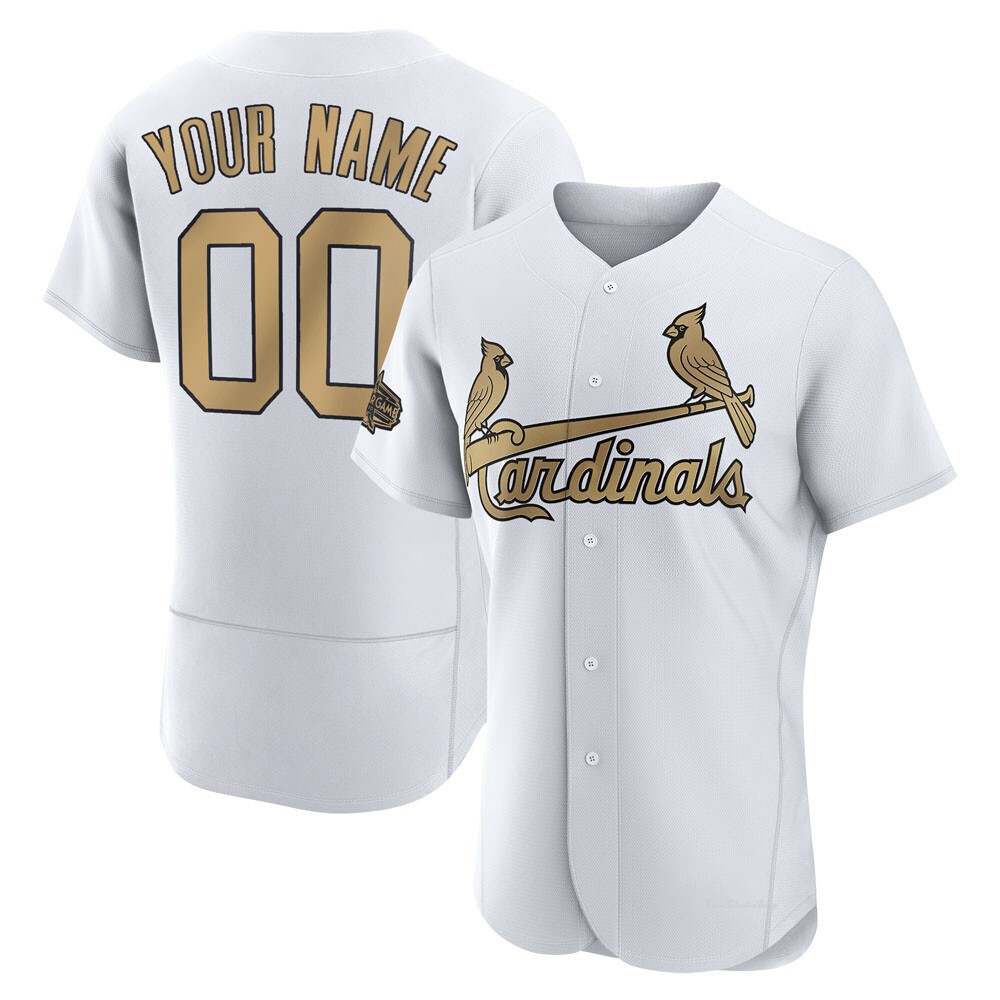 Men's Custom St. Louis Cardinals Game White Authentic 2022 All-Star Jersey