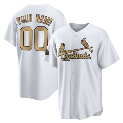 Men's Custom St. Louis Cardinals Game White Replica 2022 All-Star Jersey