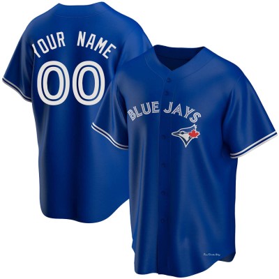 Men's Custom Toronto Blue Jays Replica Royal Alternate Jersey