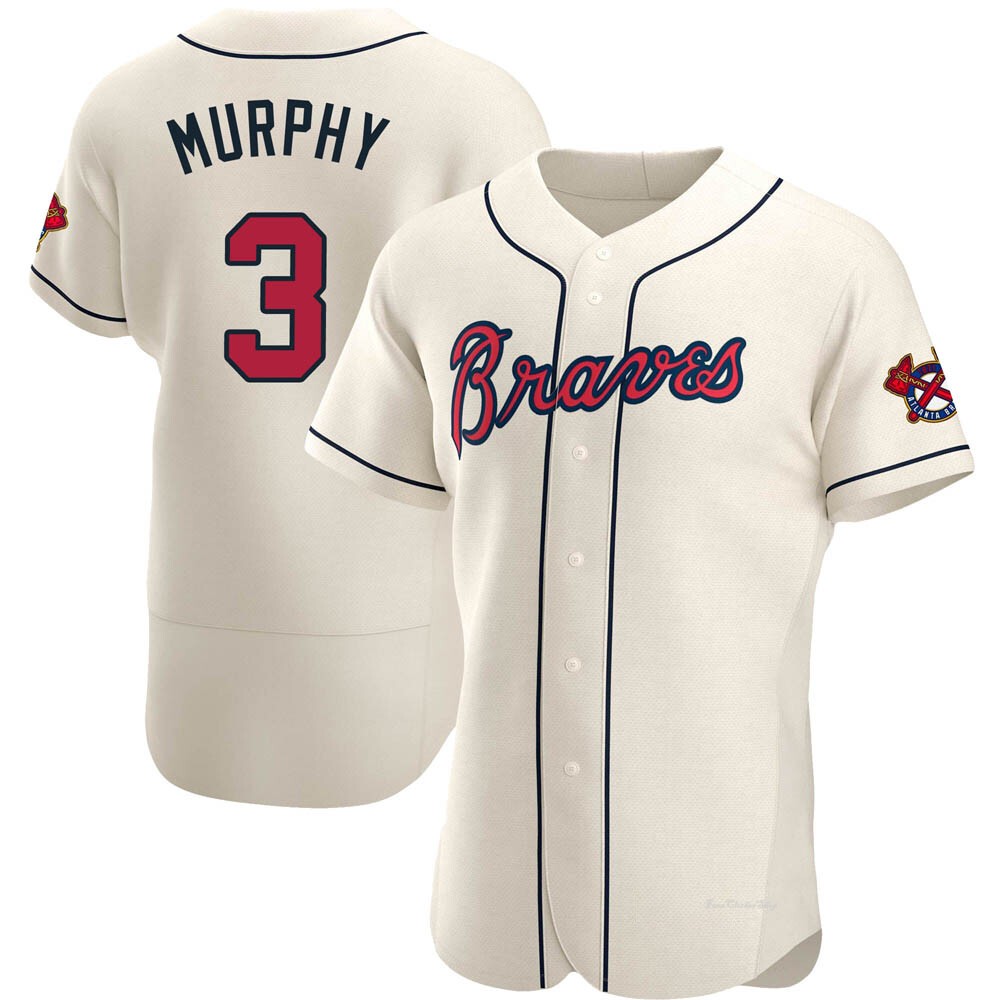 Men's Dale Murphy Atlanta Braves Authentic Cream Alternate Jersey