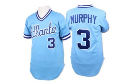 Men's Dale Murphy Atlanta Braves Replica Light Blue 1982 Throwback Jersey