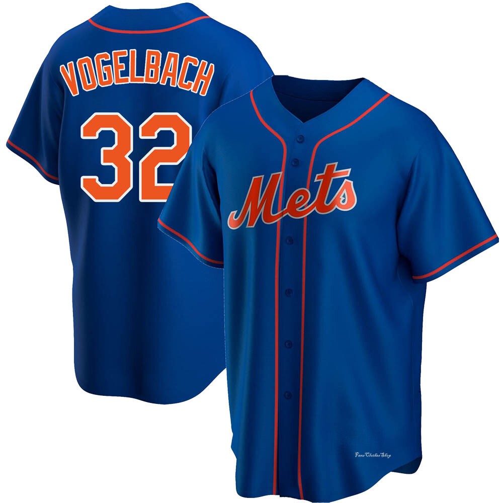 Men's Daniel Vogelbach New York Mets Replica Royal Alternate Jersey