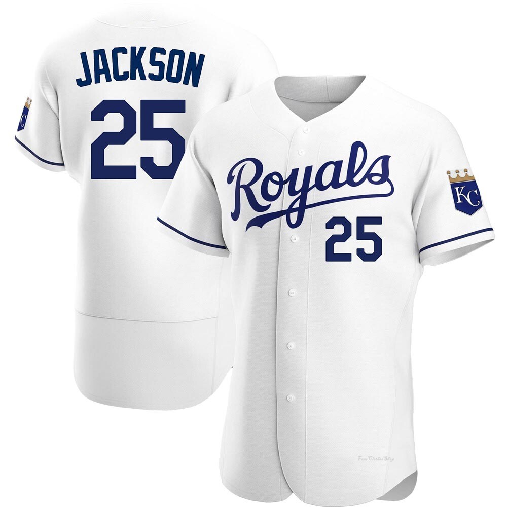 Men's Danny Jackson Kansas City Royals Authentic White Home Jersey