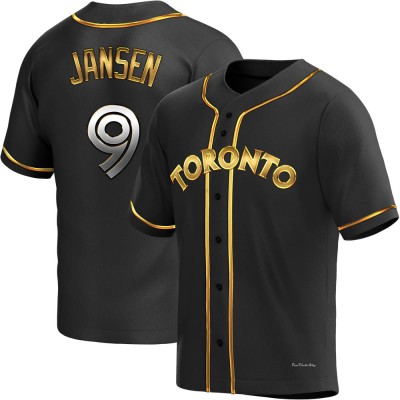 Men's Danny Jansen Toronto Blue Jays Replica Black Golden Alternate Jersey