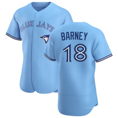 Men's Darwin Barney Toronto Blue Jays Authentic Blue Powder Alternate Jersey