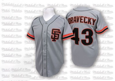 Men's Dave Dravecky San Francisco Giants Authentic Grey Throwback Jersey