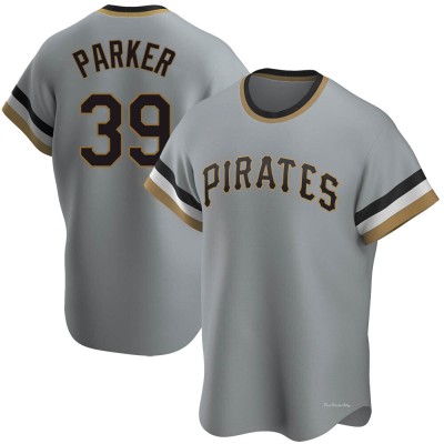 Men's Dave Parker Pittsburgh Pirates Replica Gray Road Cooperstown Collection Jersey