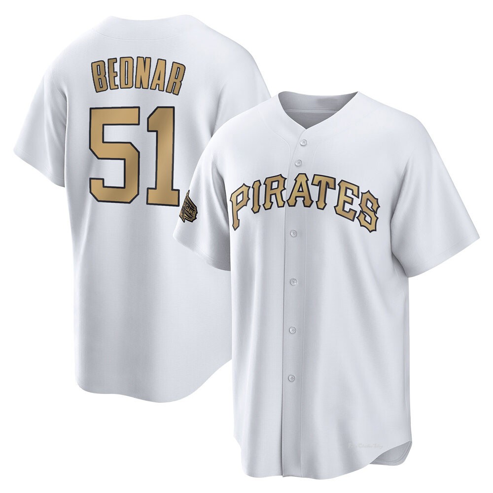 Men's David Bednar Pittsburgh Pirates Game White Replica 2022 All-Star Jersey