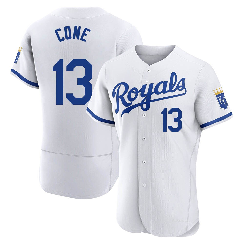 Men's David Cone Kansas City Royals Authentic White 2022 Home Jersey