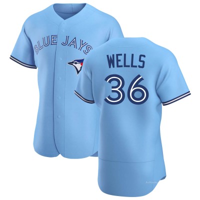 Men's David Wells Toronto Blue Jays Authentic Blue Powder Alternate Jersey