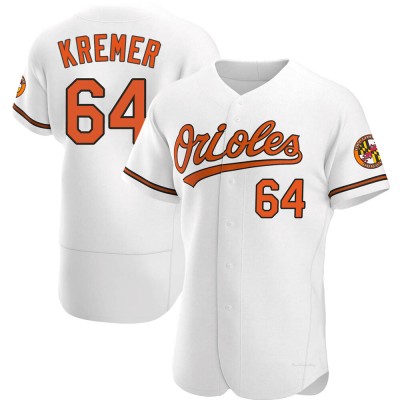 Men's Dean Kremer Baltimore Orioles Authentic White Home Jersey
