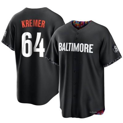 Men's Dean Kremer Baltimore Orioles Replica Black 2023 City Connect Jersey