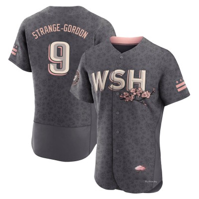 Men's Dee Strange-Gordon Washington Nationals Authentic Gray 2022 City Connect Jersey